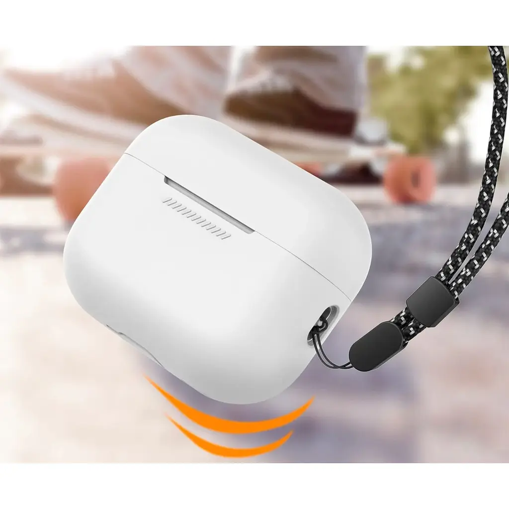 Чехол AhaStyle Colorful Silicone Case для AirPods Pro 2 White [CP-187-2-C-WE] [133848] - фото 6
