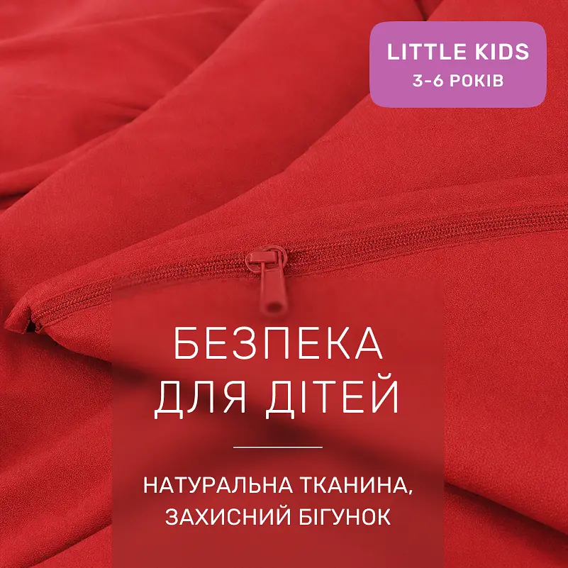 Дитяча постільна білизна MIRSON LITTLE KIDS фланель Red 110х160см (2200012800744) - фото 5