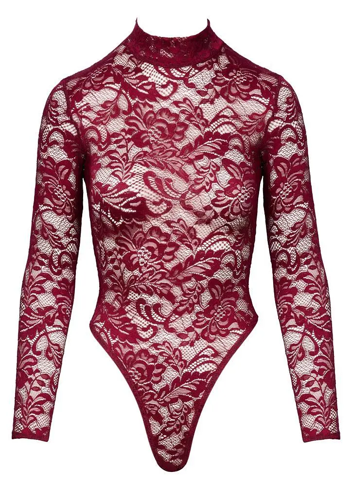 Боді Cottelli Collection Lace M бордовий - фото 4