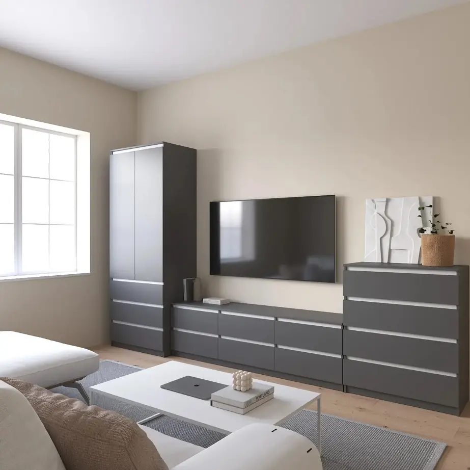 Комплект меблів у вітальню VAYS шафа R-9, тумба R-12, комод R-4 - фото 3