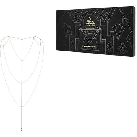 Ланцюжок для спини Bijoux Indiscrets Magnifique Back and Cleavage Chain прикраса для тіла - фото 3