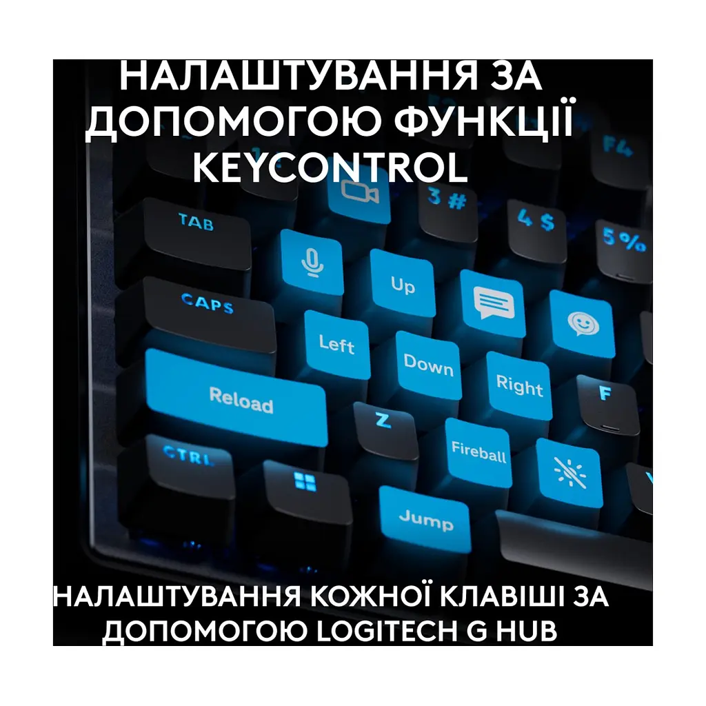 Клавіатура Logitech G PRO X TKL Rapid Linear USB UA Black (920-013233) - фото 10