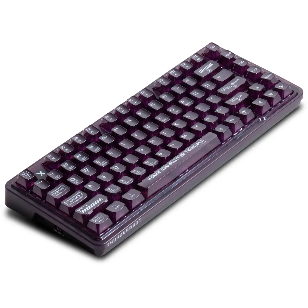 Клавіатура Thunderobot K75 TKL RGB Tri-mode Violet Mist Moon Switch Purple (6932066305550) - фото 5