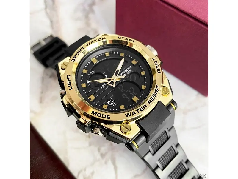 Наручные часы мужские 739 Black-Gold Sanda acs0030961 - фото 5