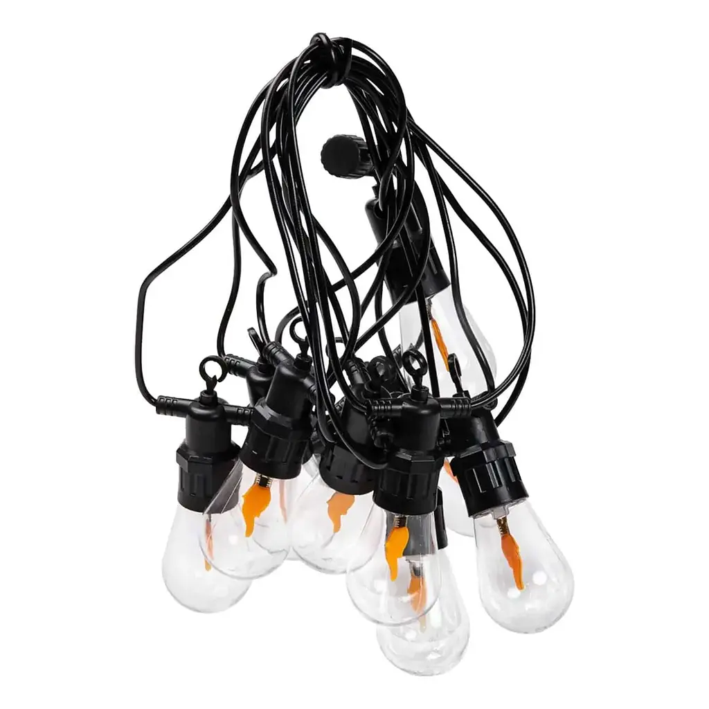 Ретро-гирлянда уличная GarlandoPro 10 LED длина 5 м, имитация огня (S141) - фото 12