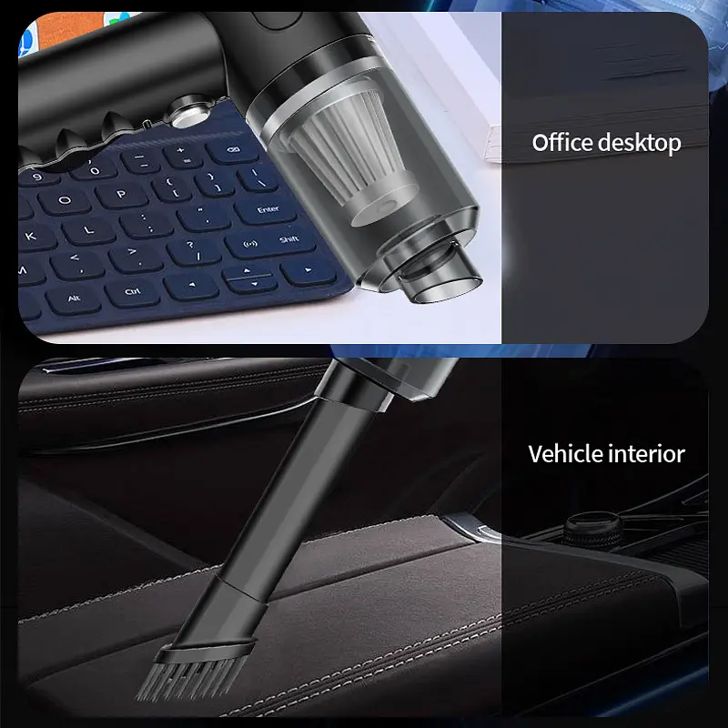 Автомобільний пилосос 120Вт, від USB + 3 насадки / Ручний пилосос AS-228 / Бездротовий пилосос для машини - фото 5