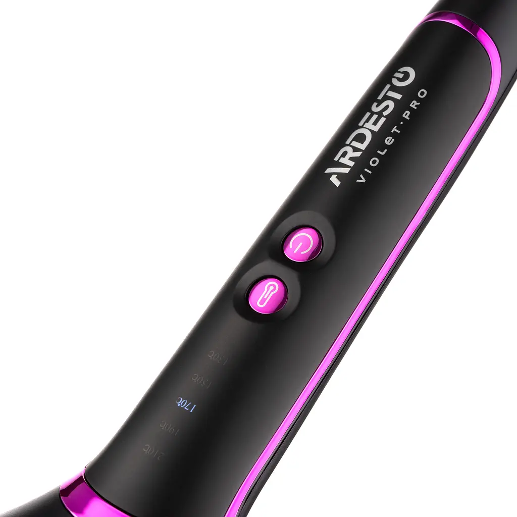 Щітка-випрямляч Ardesto Violet Pro HSB-Y220PRO, 50Вт, 130-210C, кераміка, чорний - фото 8