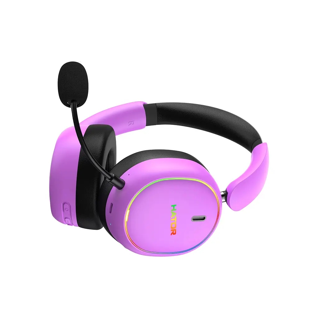 Навушники Hator Phoenix 2 Wireless Hi-Res SyncHUB Cyber Violet (ESH42) - фото 4