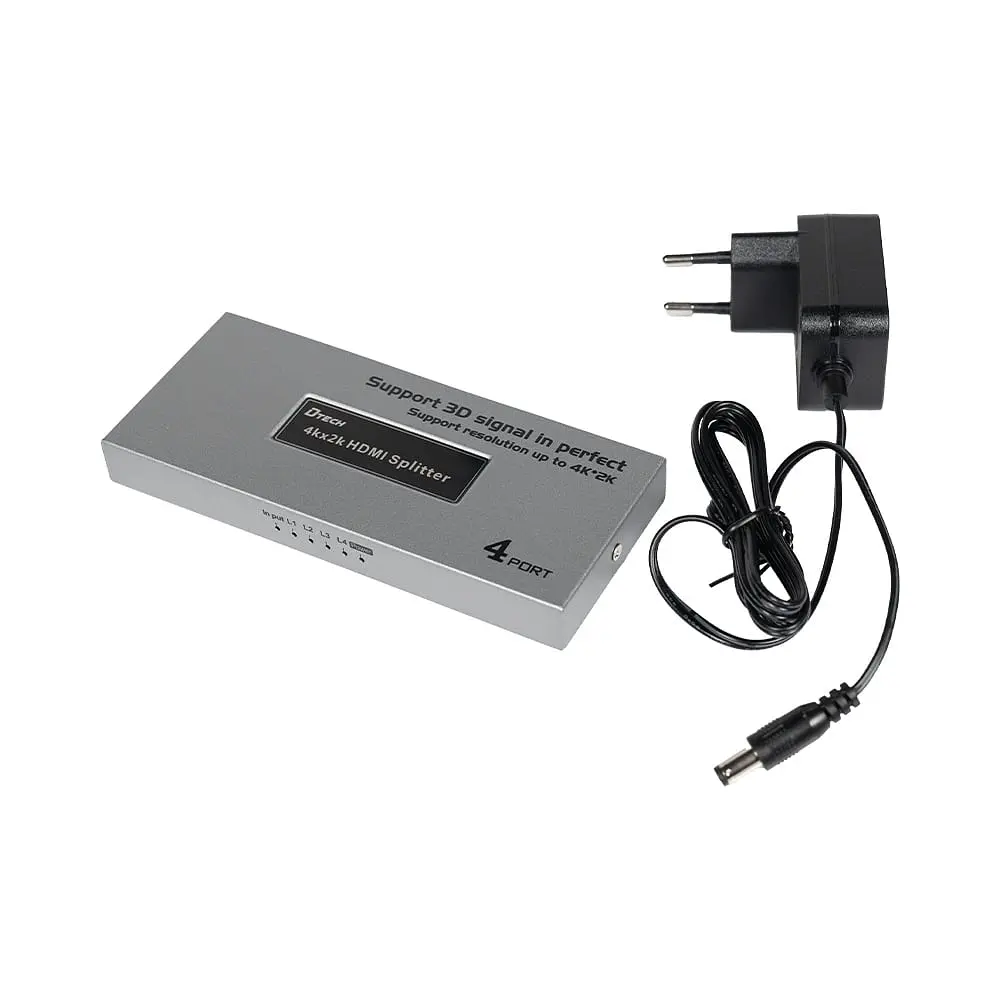 Розгалужувач відеосигналу 4K HDMI 1x4 Dtech DT-7144A(MS) (74-00125) - фото 5