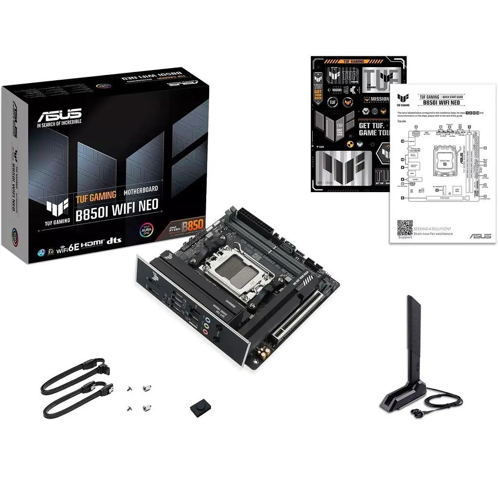 Материнська плата ASUS TUF GAMING B850I WIFI NEO (TUF GAMING B850I WIFI NEO) (Socket AM5, AMD B850, Mini-ITX) - фото 7