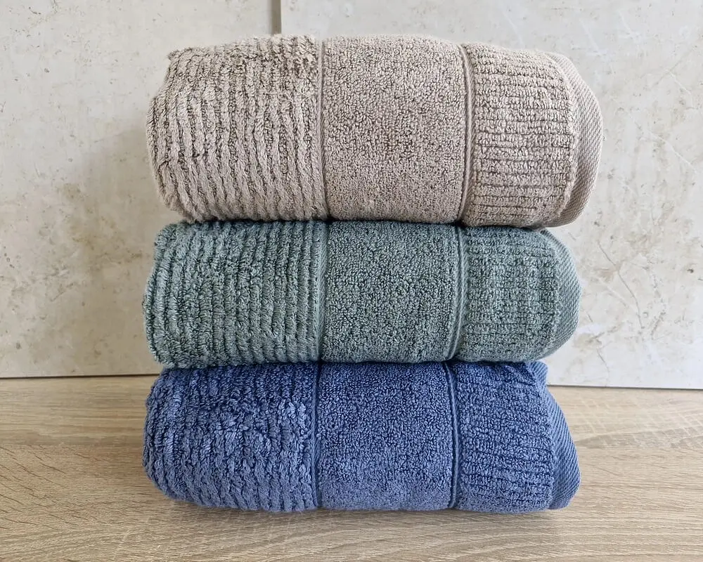 Набір турецьких махрових рушників Cestepe MicroCotton Premium 3 штуки 50x90 Nevara 2 щільність 600 г/м2 - фото 3