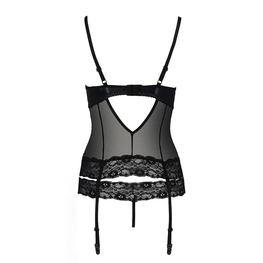 Корсет с открытой грудью Passion NORTH CORSet black L/XL - фото 6
