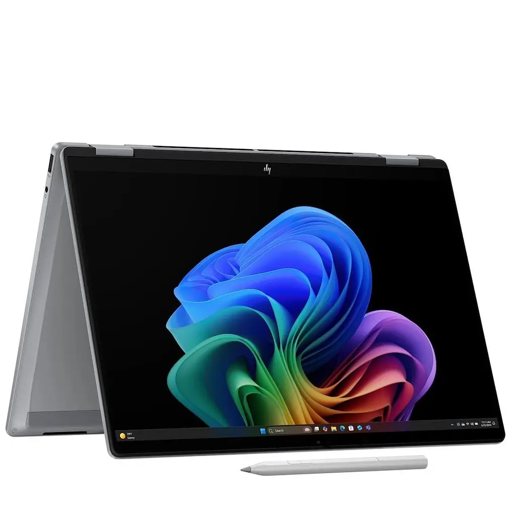 Ноутбук HP OmniBook X Flip 14 14-FM0154NG (14 2.8K OLED Touch 120 Hz, Intel Core Ultra 5 226V, 16 GB, 512 SSD, Intel Arc Graphics 130V, W11H) Meteor Silver (BZ) - фото 4