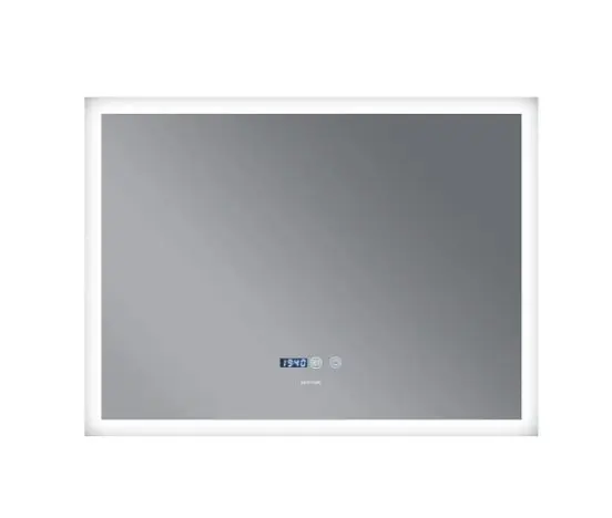 Дзеркало Mixxus FLAT MR04-80x60 з LED Touch, Anti-fog, димером, регулюванням яскравості, годинником (MI6928) - фото 5