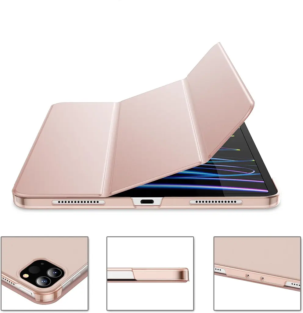Чохол-книжка BeCover Tri Fold Hard для Apple iPad Pro 12.9 2020/2021/2022 Pink (711721) - фото 3