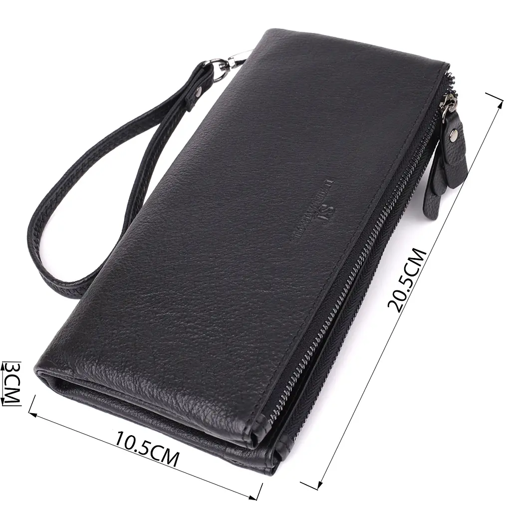 Шкіряний гаманець на три відділення ST Leather 20.5х10.5х3 см acs0029687 - фото 3