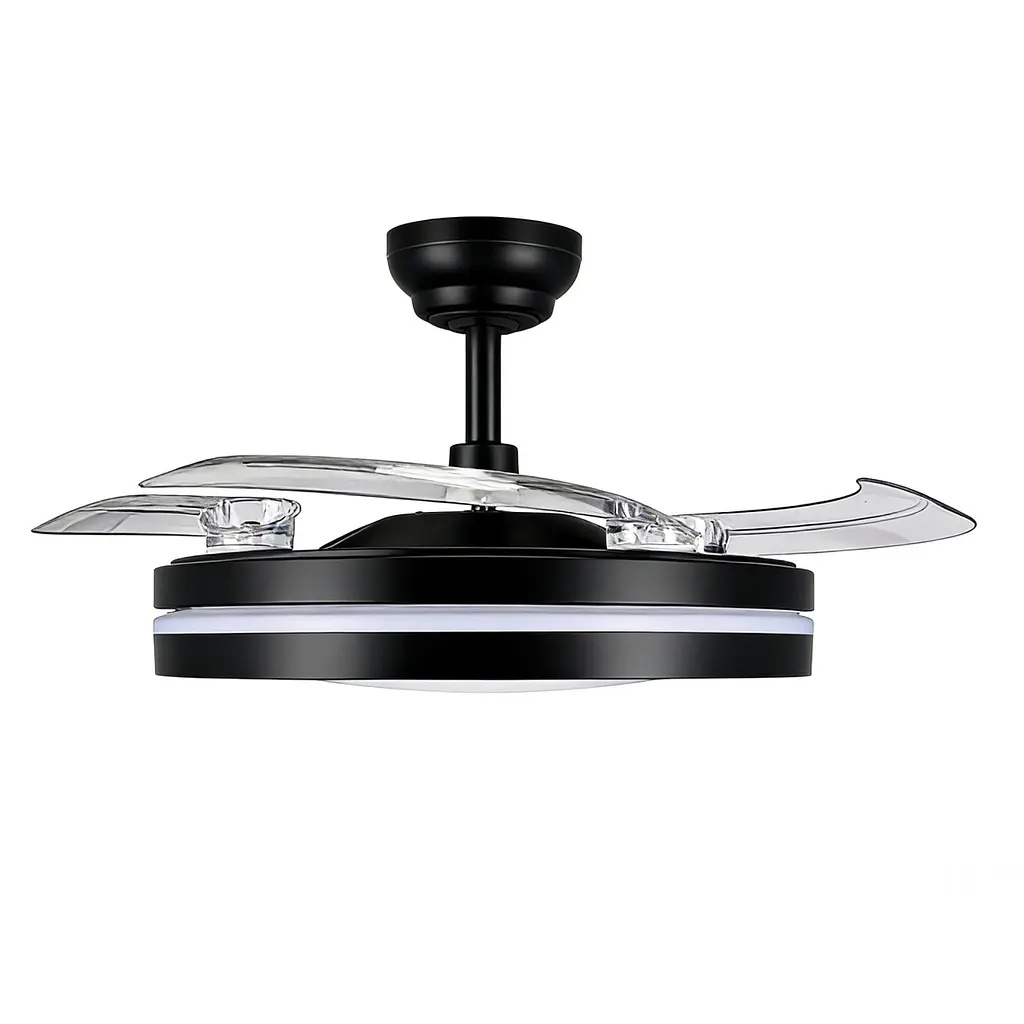 LED Світильник з вентилятором VIDEX CLF06 60W 3000K-4200K-6000K Black - фото 2