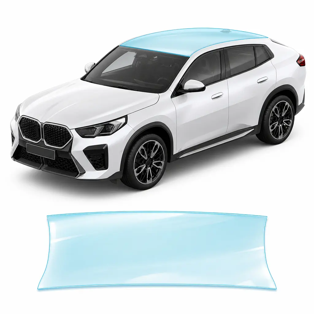 Антигравійна захисна бронеплівка за лекалами для BMW iX2 U10 2023- зона даху