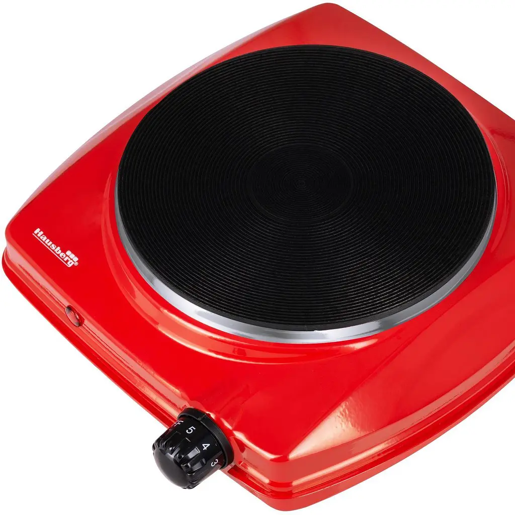 Електроплита настільна Hausberg HB-519RS Red - фото 3