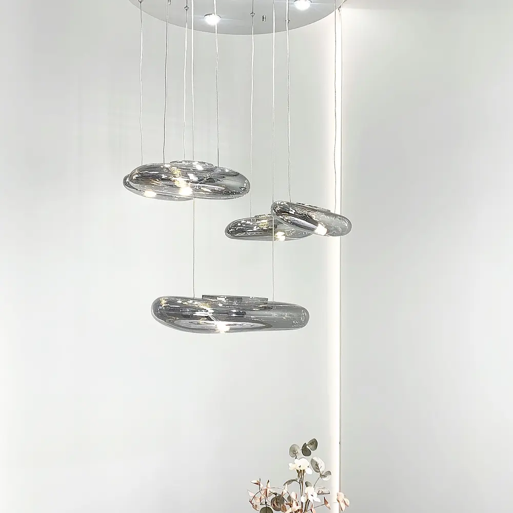 Потолочная люстра Water Drops Line.F S 17G-600 GR - фото 5