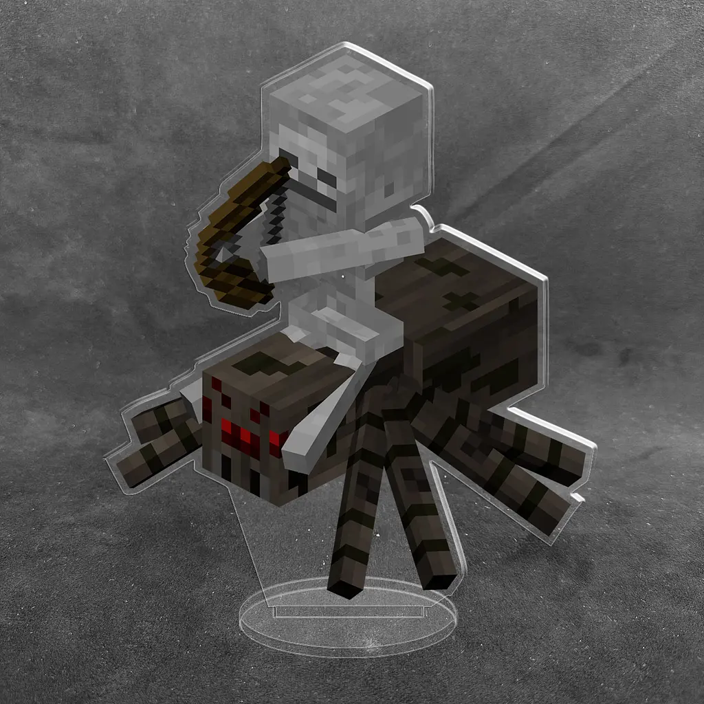 Акрилова колекційна фігурка Minecraft Майнкрафт Скелет на пауке 15 см - фото 2