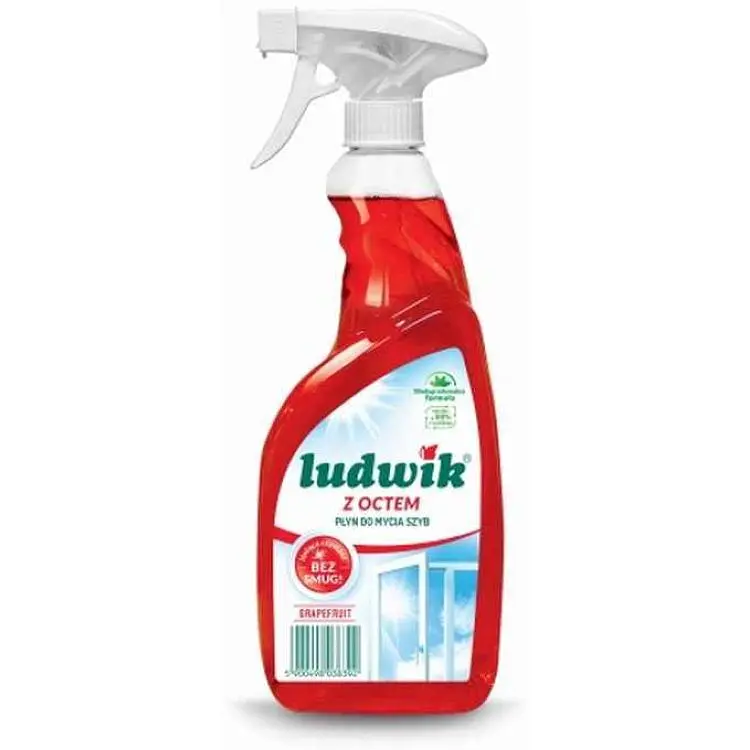 Засiб для миття скла та дзеркал LUDWIK 600мл тригер з оцтом Грейпфрут