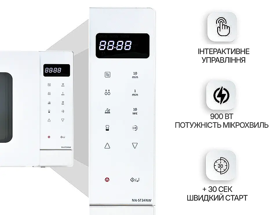 Мікрохвильова піч Panasonic NN-ST34NWZUE - фото 3