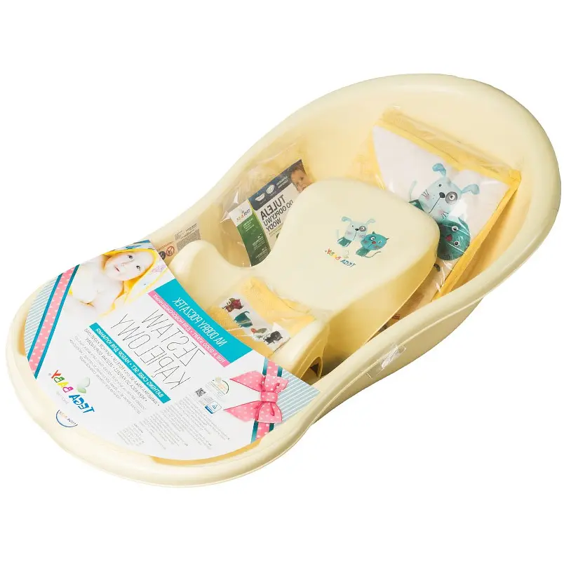 Ванночка з набором аксесуарів Tega Baby Кіт і Пес 86 см yellow (PK-086-102) - фото 1