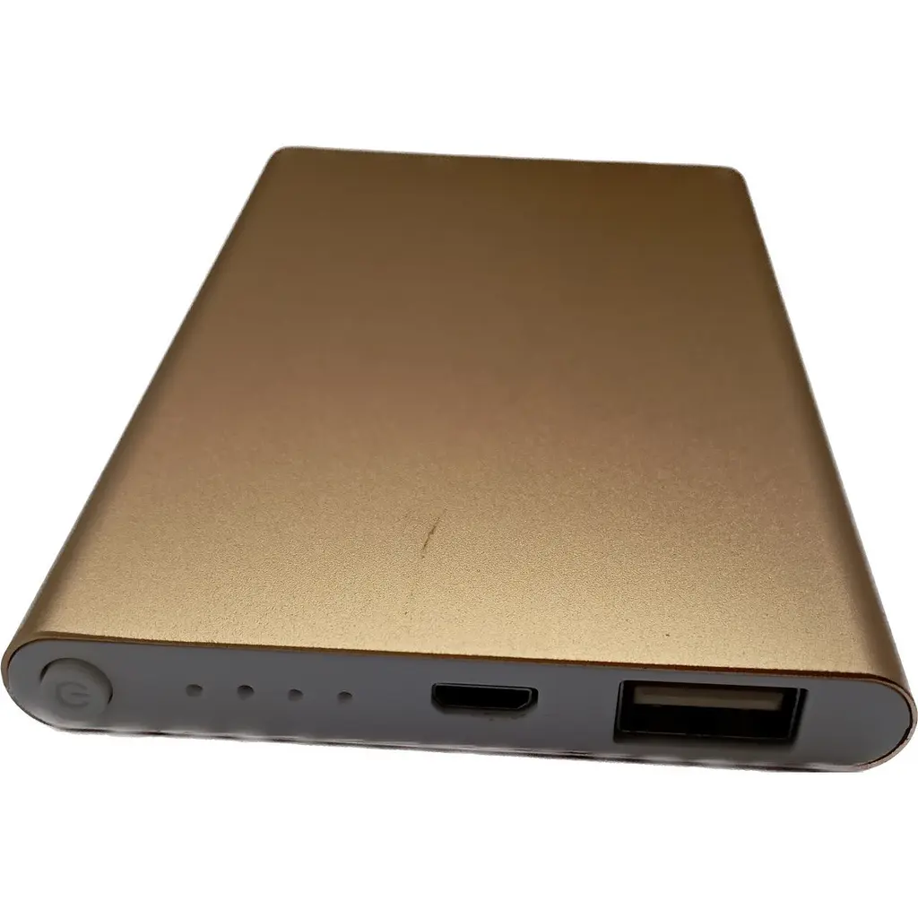 УМБ Power Bank Pineng 9800mAh повербанк зовнішній акумулятор Gold (11245) - фото 2