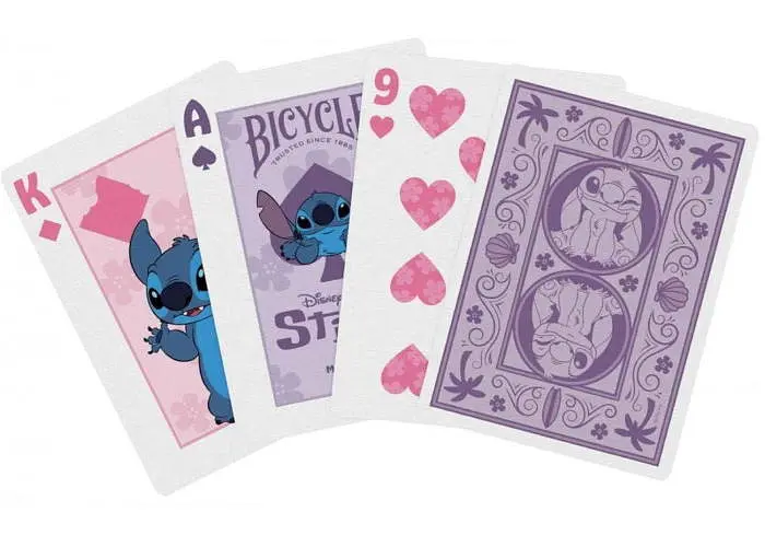 Карти United States Playing Card Company Карти гральні Bicycle Disney Stitch (purple) - фото 3