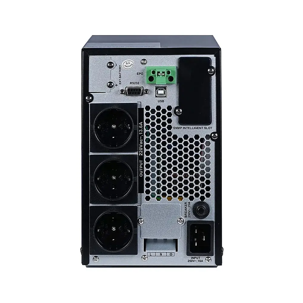 Джерело безперебійного живлення KRF-T3000VA/2400W(LCD) Pro Online UPS Kraft (42-00019) - фото 5