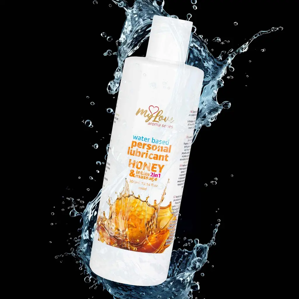 Лубрикант MyLove Aroma Series IntimMassage 2in1 Honey, 300 мл - фото 3