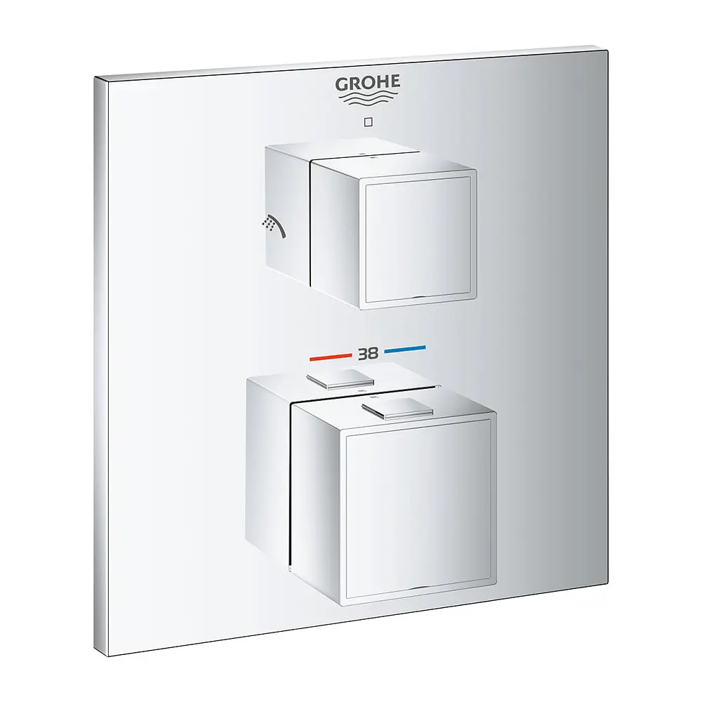 Душова система прихованого монтажу Grohe Grohtherm Cube UA26405SC0, Хром - фото 11