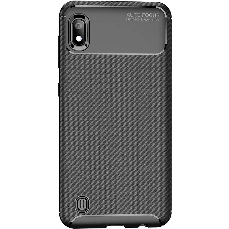 Чохол-накладка Toto TPU Carbon Fiber 1.5 mm Case Samsung Galaxy A10 Black - фото 5