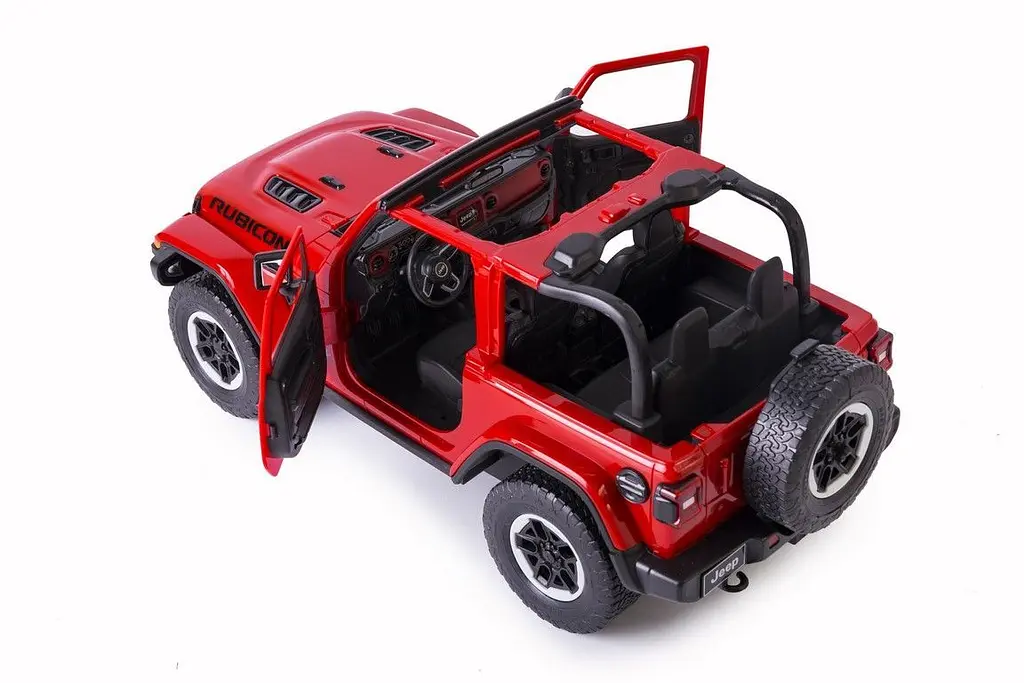Машинка Rastar Jeep Wrangler JL на управлении 1:14 красный 79400 - фото 7