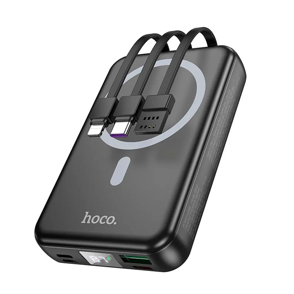 Повербанк з 3 вихідними роз'ємами 10000 mAh 22.5W + PD20W Hoco DB59 Guardian - фото 4