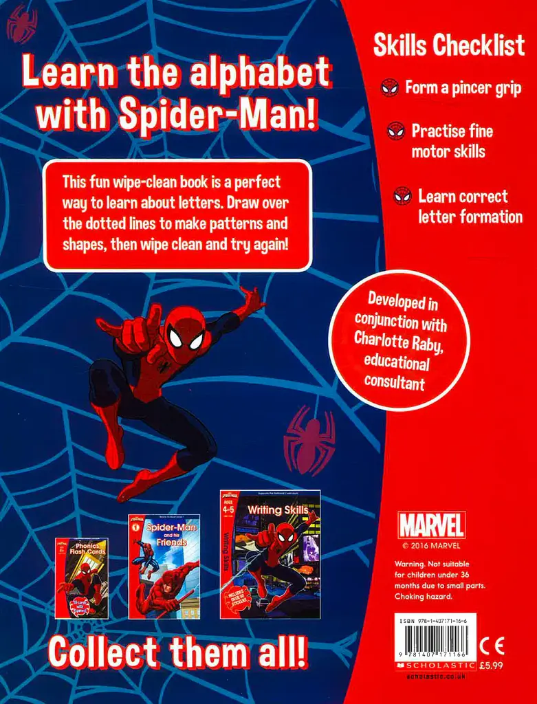 Spider-Man. Wipe-Clean Alphabet - - фото 2