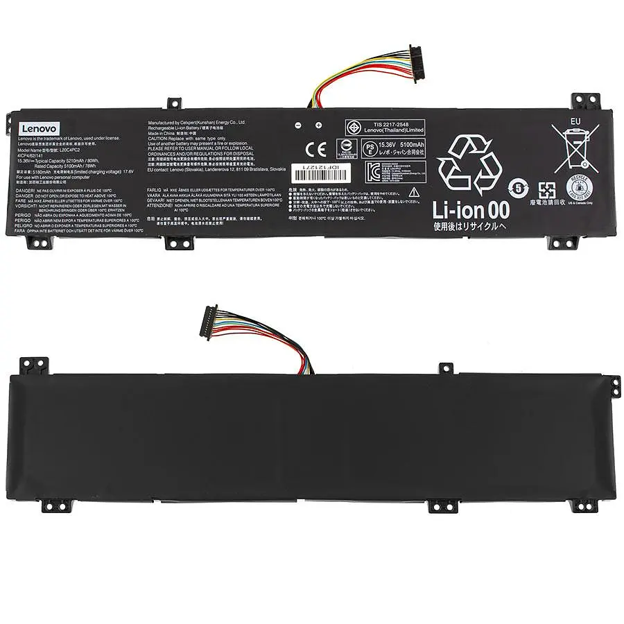 Батарея для ноутбука Lenovo L20M4PC2 (Legion 5 17ACH6 17ITH6) 15.36V 5210mAh 80Wh Чорний - фото 2