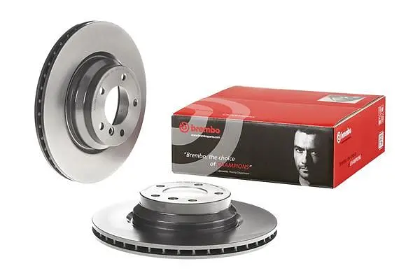 Диск гальмівний передній вентильований Bmw 1, 3, X1 03-15р Brembo (09.A259.11) - фото 2