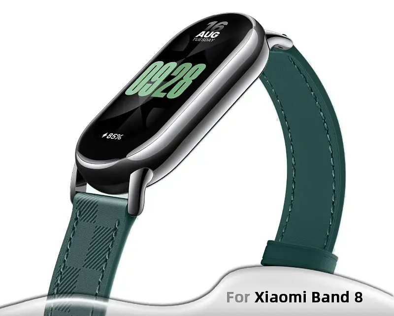 Ремінець для фітнес-браслета Xiaomi Smart Band 8 Checker Strap зелений BHR7295CN - фото 9