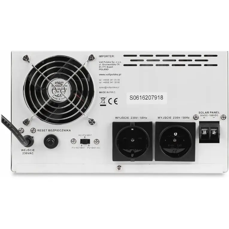 Гібридний ДБЖ/інвертор Volt Polska SINUS PRO 2000 S 24/230V 1400/2000W + 2 шт Акумулятор VOLT VRLA 100Ah 12V - фото 2