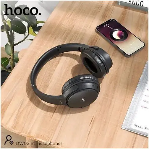 Навушники Hoco Headphones Bluetooth DW02 BT5.0 TF AUX 4 Hours 000007354-up - фото 3