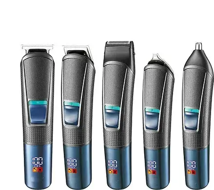 Машинка для стрижки волос XPRO V-108 профессиональная с насадками триммер серая (41578-15998_448) - фото 2