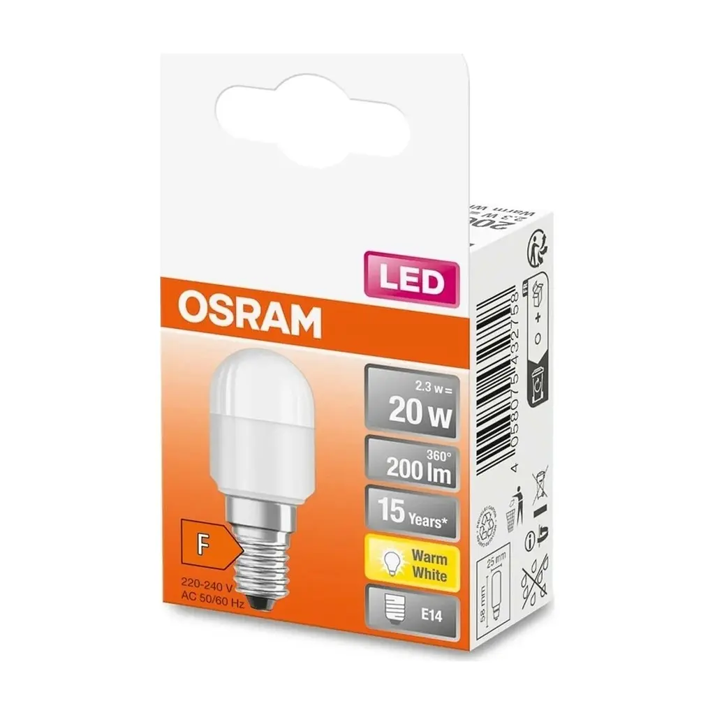 Лампочка Osram LED T26 20 2,3W/827 230V FR E14 (4058075432758) - фото 4