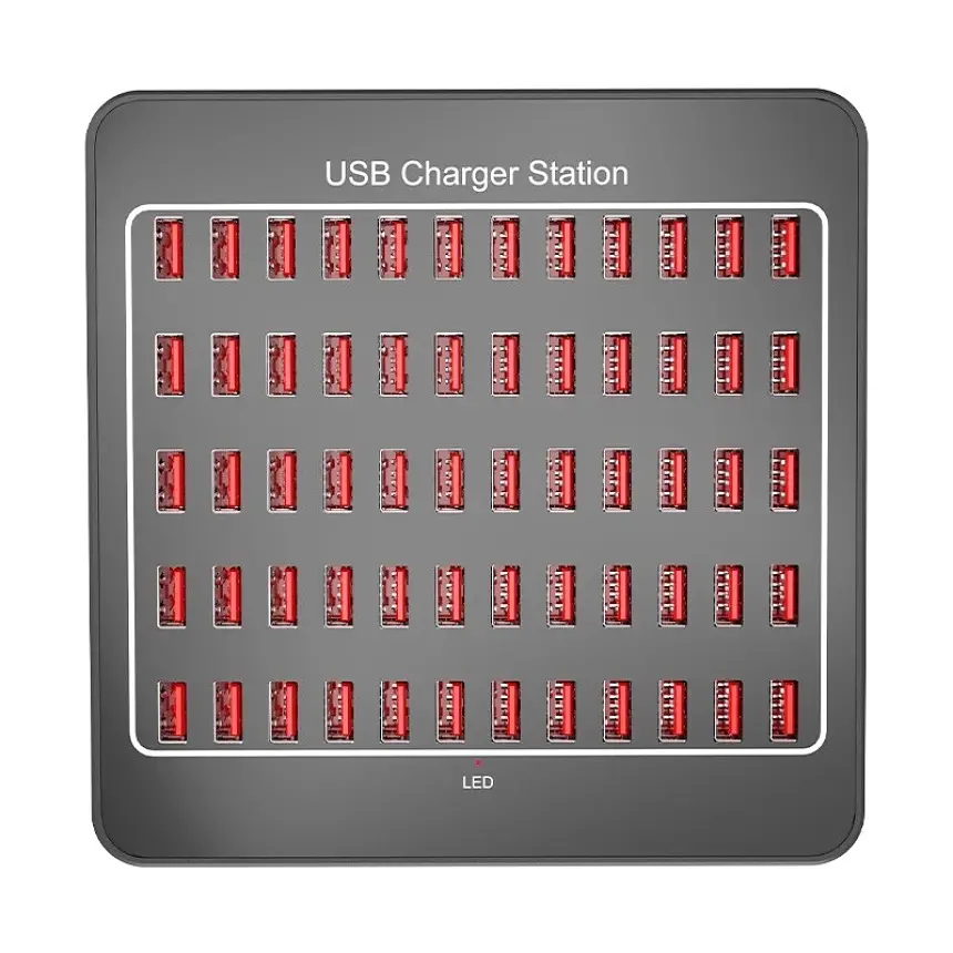 Зарядная станция ILEPO многопортовая на 60 USB портов 300 Вт / сетевое мультизарядное устройство (19016) - фото 2