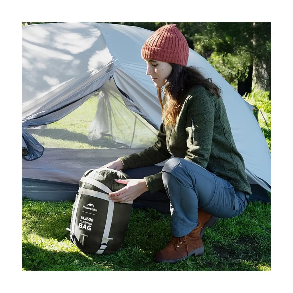 Спальний мішок Naturehike CNK2300SD014 MJ600 Січ, зелений (6979850308526) - фото 5