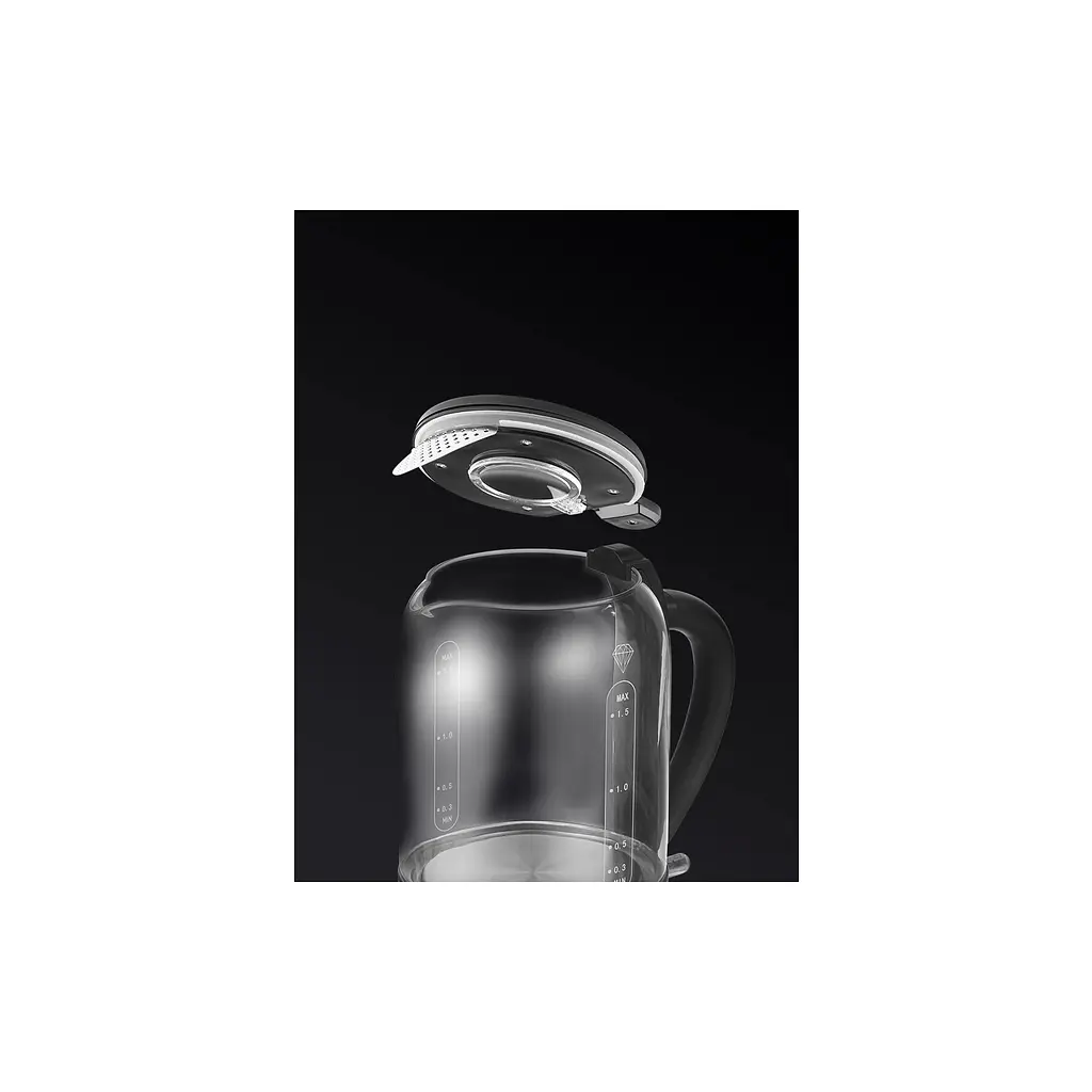 Електрочайник Polaris PWK 17103CGL Water Way Pro Чорний - фото 7