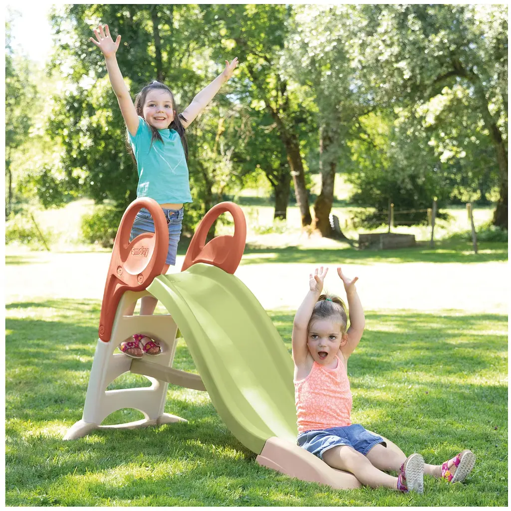 Гірка Smoby Life з водним ефектом 150 см 159x68x100 см зелено-бежева (7600820510) - фото 4