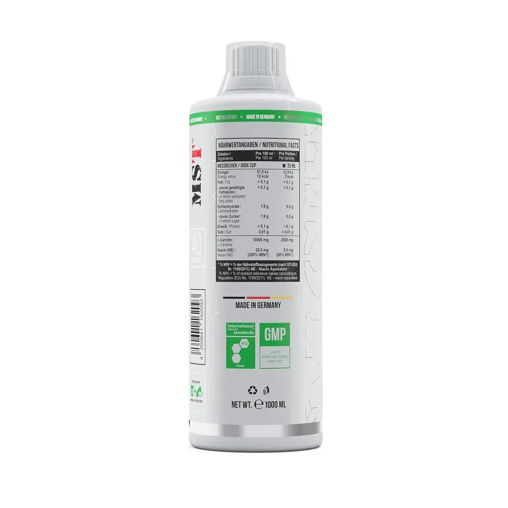 Жироспалювач L-Carnitine, 500 мл MST Nutrition vit0004429 - фото 2