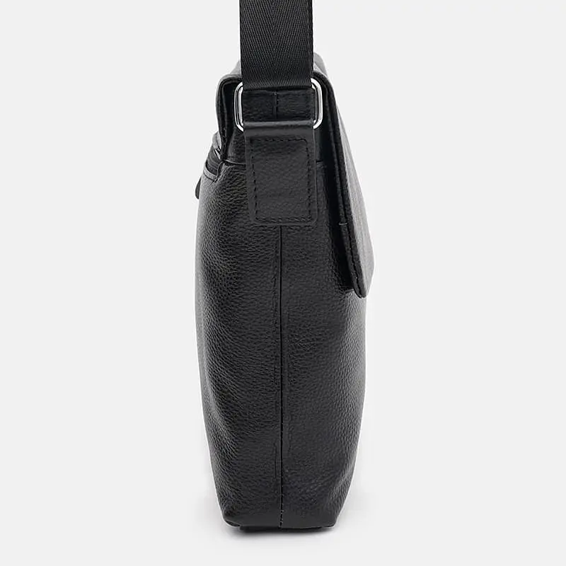 Чоловіча шкіряна сумка Borsa Leather K13658bl-black - фото 4